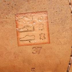 Pre Owned Sophia Webster Black/Metallic Suede and Leather Chiara Ankle Strap Sandals Size 37