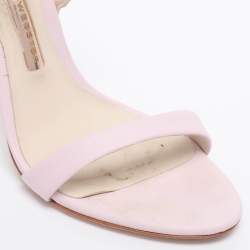 Pre Owned Sophia Webster Pink Leather and Glitter Chiara Ankle Strap Sandals Size 36