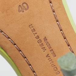 Pre Owned Sophia Webster Multicolor Leather and Printed Fabric Nicole Ankle Strap Sandals Size 40