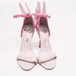 Pre Owned Sophia Webster Multicolor Leather Chiara Ankle Strap Sandals Size 40.5