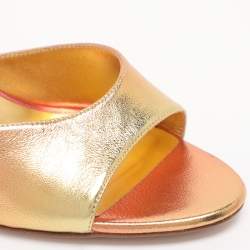 Pre Owned Sophie Webster Sunset Leather Paloma Butterfly Mules 38