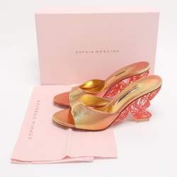 Pre Owned Sophie Webster Sunset Leather Paloma Butterfly Mules 38