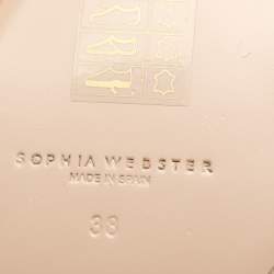 Pre Owned Sophie Webster Sunset Leather Paloma Butterfly Mules 38