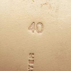 Pre Owned Sophia Webster Black/Rose Gold Patent Leather and Suede Evangeline Ankle Strap Sandals Size 40