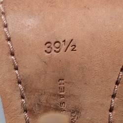 Pre Owned Sophia Webster Multicolor Leather Lilico Flower Embellished Ankle Strap Open Toe Sandals Size 39.5