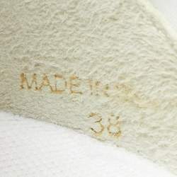 Pre Owned Sophia Webster Pink Knit Fabric, Suede and Rubber Candyfloss Fly By Sneakers Size 38