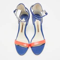 Pre Owned Sophia Webster Nicole Size 36 Multicolor Canvas and Leather Ankle Strap Sandals