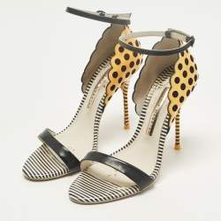 مملوكة مسبقًا صندل صوفيا ويبستر سيور كاحل غليتر ليليكو سويدي أسود مقاس 37