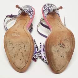 مملوكة مسبقًا Sophia Webster Lana Size 37 Pink Leather and PVC Cherry Coke Ankle Strap Sandals