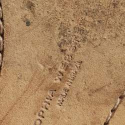 مملوكة مسبقًا حذاء باليرينا فلات صوفيا ويبستر بوستي بمبوم طباعة النمر متعددة الألوان شعر العجل مقاس 39