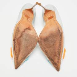 مملوكة مسبقًا حذاء كعب عالي سوفيا وبستر لولا جلد أبيض مقدمة مدببة مقاس 37.5