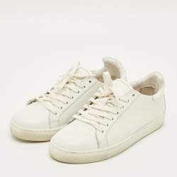 Pre Owned Sophia Webster Bibi Butterfly Size 35.5 White Leather Low Top Sneakers