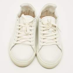 Pre Owned Sophia Webster Bibi Butterfly Size 35.5 White Leather Low Top Sneakers