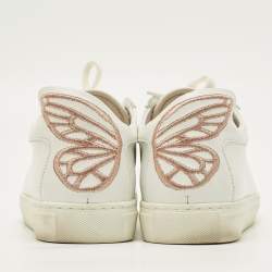 Pre Owned Sophia Webster Bibi Butterfly Size 35.5 White Leather Low Top Sneakers