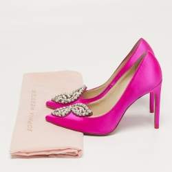 مملوكة مسبقًا Sophia Webster Bibi Butterfly Size 36.5 Pink Satin Pumps