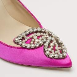مملوكة مسبقًا Sophia Webster Bibi Butterfly Size 36.5 Pink Satin Pumps
