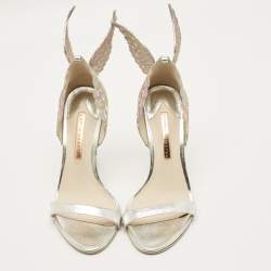 مملوكة مسبقًا Sophia Webster Evangeline Size 39 Tricolor Leather Ankle Strap Sandals