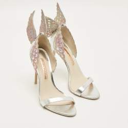 مملوكة مسبقًا Sophia Webster Evangeline Size 39 Tricolor Leather Ankle Strap Sandals