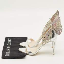 مملوكة مسبقًا Sophia Webster Evangeline Size 39 Tricolor Leather Ankle Strap Sandals