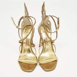 مملوكة مسبقًا صندل سوفيا ويبستر سير كاحل جلد وحريز أخضر فاتح/ليلكي مقاس 38