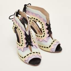 Pre Owned صندل صوفيا ويبستر ريكو جلد متعدد الألوان مقاس 38