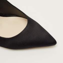 مملوكة مسبقًا Sophia Webster Coco Crystal Size 38.5 Black Satin Pumps