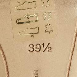 Pre Owned صندل سوفيا ويبستر فتحة كعب أنغلو جلد وسويدي برونزي ميتالك/ أسود مقاس 38.5