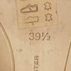 Pre Owned Sophia Webster Angelo Size 39.5 White/Rose Gold Leather Slingback Pumps