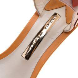 Pre Owned Sophia Webster Multicolor Patent Leather Ankle Straps Sandals Size 36.5