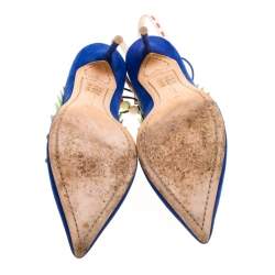 Pre Owned Sophia Webster Multicolor Suede and Leather Remmie Pumps Size 40