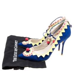Pre Owned Sophia Webster Multicolor Suede and Leather Remmie Pumps Size 40
