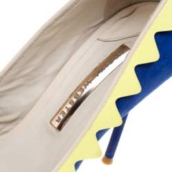 Pre Owned Sophia Webster Multicolor Suede and Leather Remmie Pumps Size 40