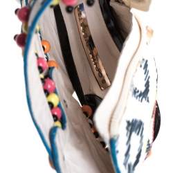 Sophia Webster Multicolor Strappy Leather Beaded Caged Sandals Size 39