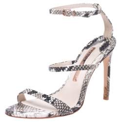 Sophia Webster Multi-color Python Embossed Leather Rosalind Ankle Strap Sandals Size 36