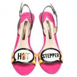 Sophia Webster Multicolor Leather And Patent Oprah Hot Stepper Sandals Size 38