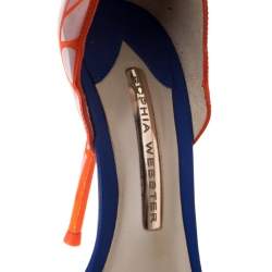Sophia Webster Multicolor Silver Leather Chiara Butterfly Ankle Strap Sandals Size 36