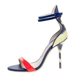 Sophia Webster Multicolor Patent And Canvas Nicole Sandals Size 36.5