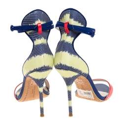 Sophia Webster Multicolor Patent And Canvas Nicole Sandals Size 36.5