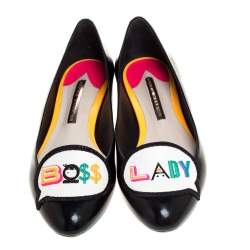 Pre Owned Sophia Webster Patent Leather Boss Lady Ballet Flats Size 37