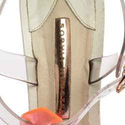 Pre Owned صندل سوفيا وبستر بسيور بي في سي متعدد الألوان بحزام للكاحل مقاس 40