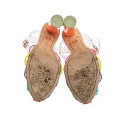 Pre Owned صندل سوفيا وبستر بسيور بي في سي متعدد الألوان بحزام للكاحل مقاس 40