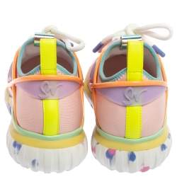 Pre Owned Sophia Webster Multicolor Fabric And Rubber Candyfloss Fly By Sneakers Size 36