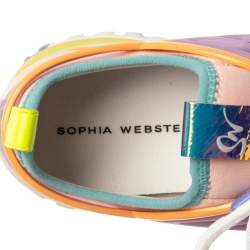 Pre Owned Sophia Webster Multicolor Fabric And Rubber Candyfloss Fly By Sneakers Size 36