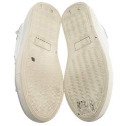 Pre Owned Sophia Webster White Leather Bibi Butterfly Sneakers Size 39.5