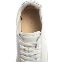 Pre Owned Sophia Webster White Leather Bibi Butterfly Sneakers Size 39.5