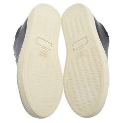 Pre Owned Sophia Webster Black Leather Bibi Butterfly Low Top Sneakers Size 39.5