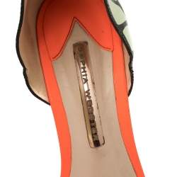 Sophia Webster Multicolor Patent Leather Chiara Butterfly Sandals Size 39.5