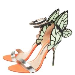 Sophia Webster Multicolor Patent Leather Chiara Butterfly Sandals Size 39.5