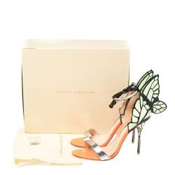 Sophia Webster Multicolor Patent Leather Chiara Butterfly Sandals Size 39.5