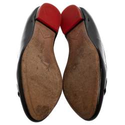 Pre Owned Sophia Webster Black Patent Leather Boss Lady Ballet Flats Size 40